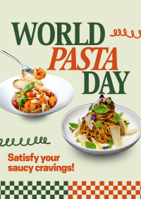 Playful Pasta Day Poster