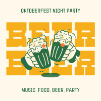 Oktoberfest Night Party Instagram Post