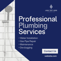 Professional Plumbing Service Instagram Post Design