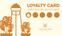 Garden Shop Loyalty Card Business Card