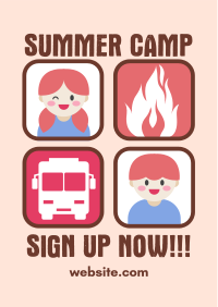 Summer Camp Registration Flyer