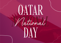 Qatar National Day Greeting Postcard