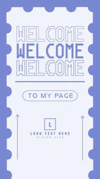 Simple Welcome Page TikTok Video Design