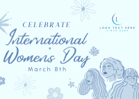 Celebrate Women's Day Postcard