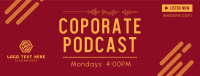 Corporate Podcast Facebook Cover Image Preview