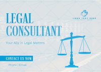 Corporate Legal Consultant Postcard