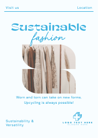 Elegant Minimalist Sustainable Fashion Flyer