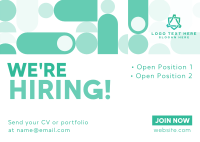 Hiring Cubes and Squares Postcard