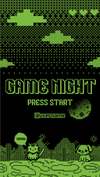 Retro 8-Bit Game Night Video