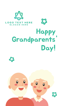 Grandparents Day Illustration Greeting Facebook Story