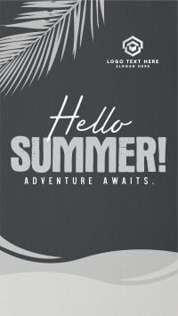 Organic Summer Greeting Facebook Story Design