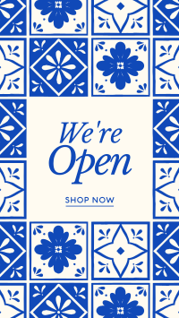 Tile Shop Opening Facebook Story