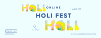 Holi Fest Facebook Cover Image Preview