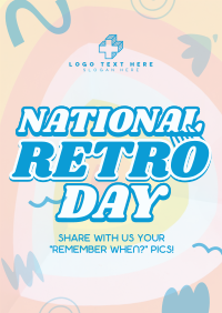 Swirly Retro Day Poster