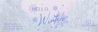 Minimalist Winter Greeting Twitter Header