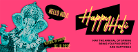 Hello Holi Facebook Cover