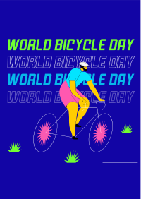 Happy Bicycle Day Flyer Design