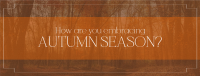 Minimalist Autumn Customer Engagement Facebook Cover