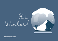 It's Winter! Postcard