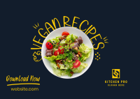 Vegan Salad Recipes Postcard