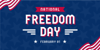 USA Freedom Day Twitter Post