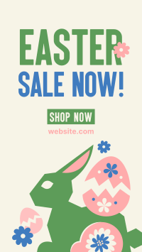 Floral Easter Bunny Sale Instagram Story