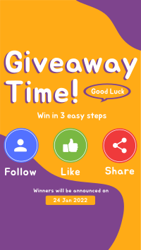 Giveaway Time Instagram Story