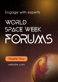 Space Week Forums Poster