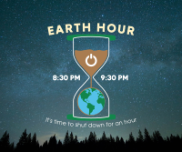 Earth Hour Glass Facebook Post