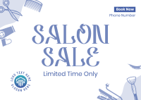 Salon In The City Postcard Design