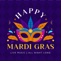 Mardi Gras Party Instagram Post Image Preview