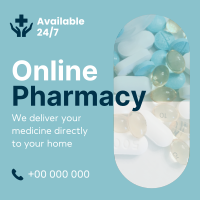 Modern Online Pharmacy Linkedin Post