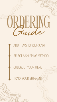 Elegant Marble Order Instructions Instagram Story