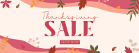 Thanksgiving Falling Leaves Facebook Cover Image Preview