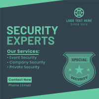 Security At Your Service Instagram Post Design