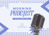 Morning Podcast Stream Postcard