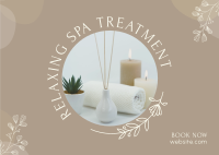 Spa Treatment Postcard