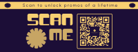 Fun Minimalist QR Promo Facebook Cover