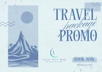 Tour Package Promo Postcard Design