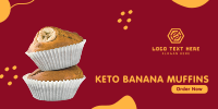 Keto Banana Muffins Twitter Post