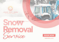 Snow Removal Service Postcard