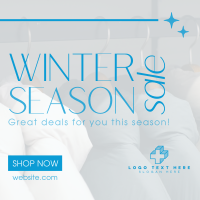 Winter Season Sale Linkedin Post Design