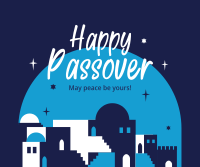 Passover Skyline Facebook Post Design