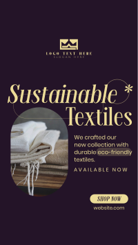 Sustainable Textiles Collection Facebook Story