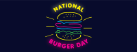 Neon Burger Facebook Cover