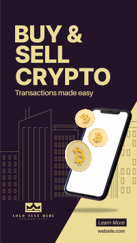 Buy & Sell Crypto Facebook Story