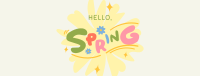 Playful Hello Spring Facebook Cover