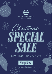 Christmas Holiday Shopping Sale Poster