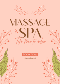 Floral Massage Poster