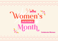 Inspiring Women Celebration Postcard Design